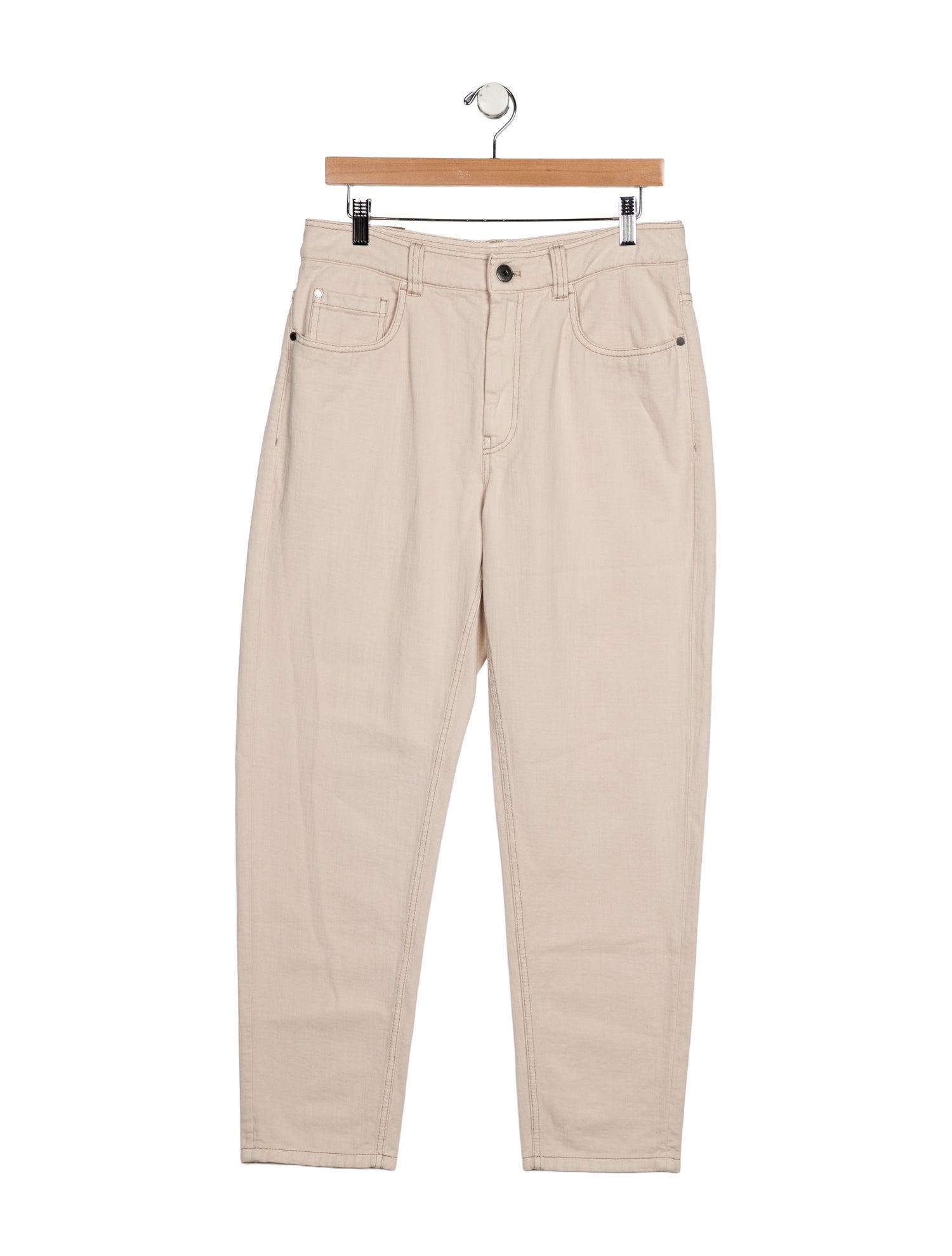 Brunello Cucinelli High-Rise Straight Leg Jeans w/ Tags