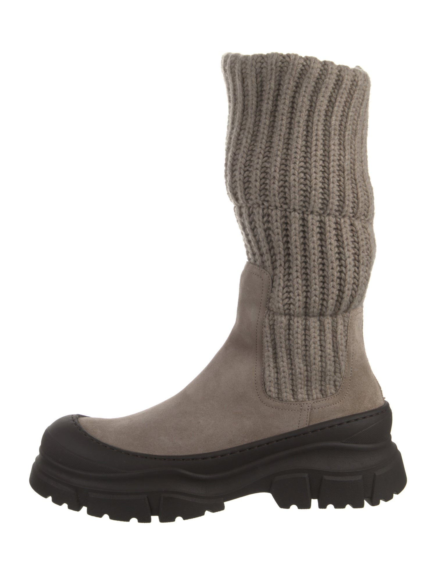 Brunello Cucinelli Colorblock Pattern Sock Boots w/ Tags