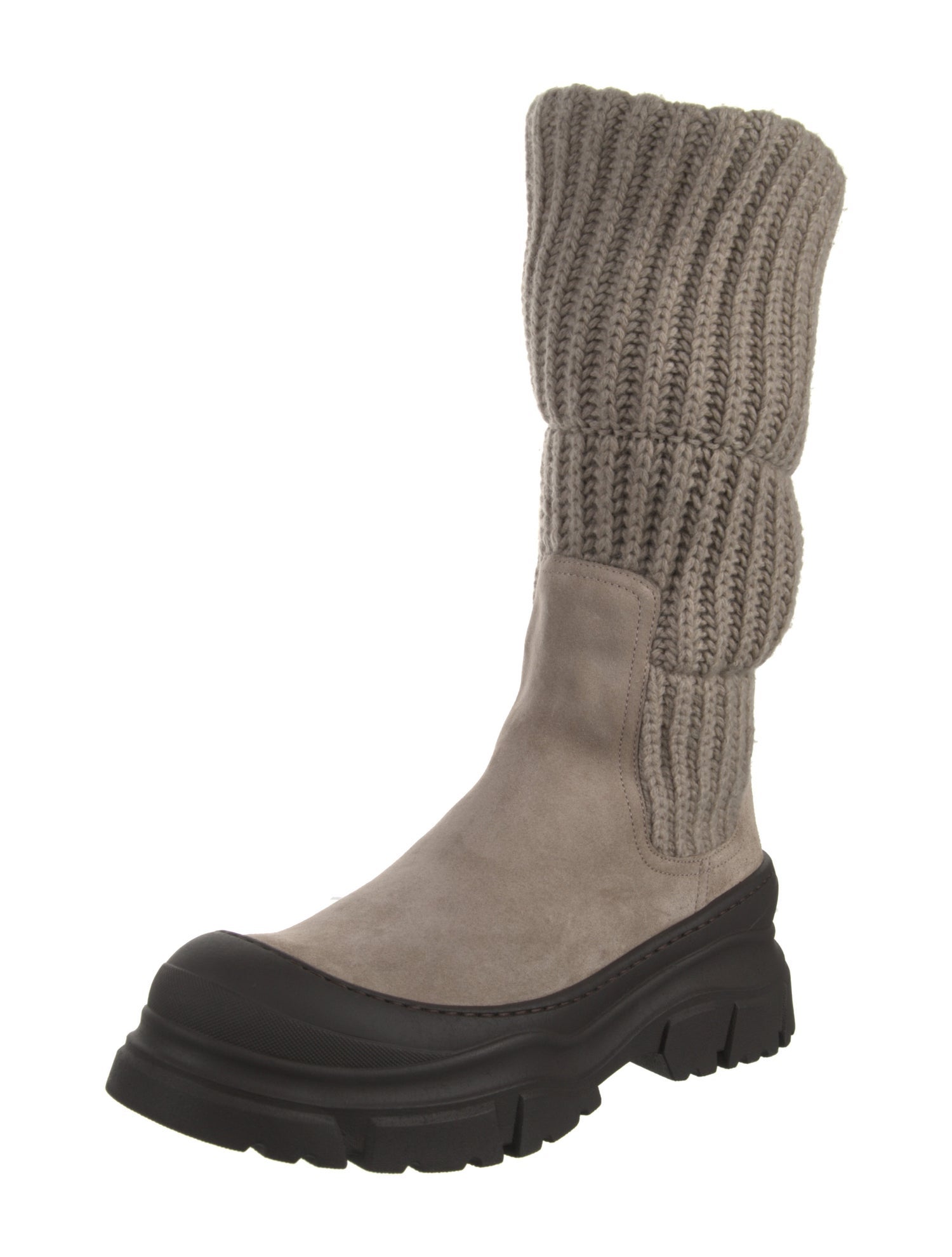 Brunello Cucinelli Colorblock Pattern Sock Boots w/ Tags