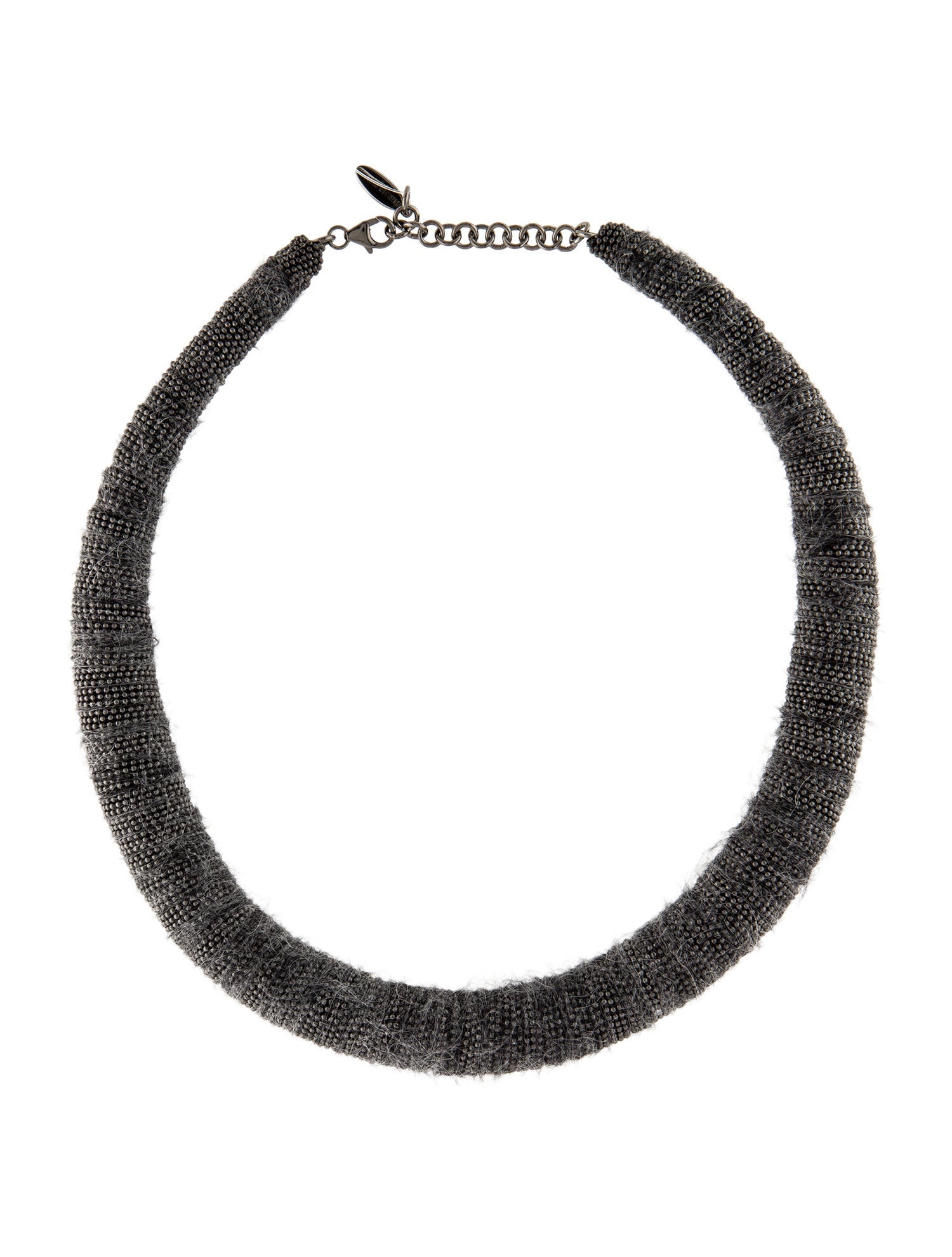 Brunello Cucinelli Beaded Mohair Monili Choker Necklace