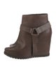 Brunello Cucinelli Leather Crystal Embellishments Boots