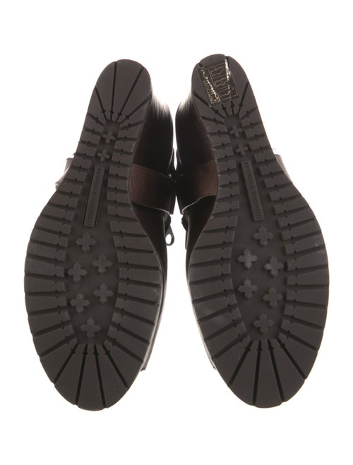 Brunello Cucinelli Leather Crystal Embellishments Boots