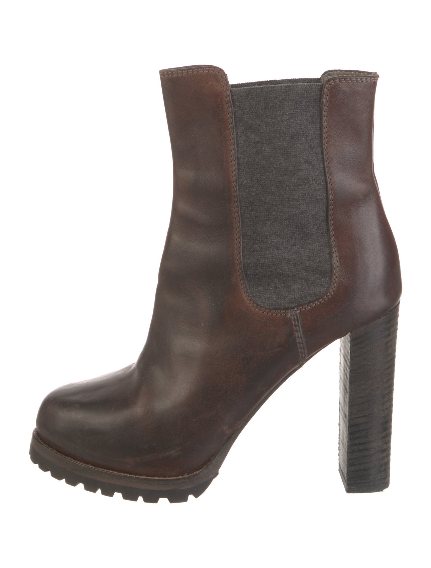 Brunello Cucinelli Leather Chelsea Boots