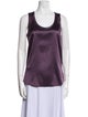 Brunello Cucinelli Silk Scoop Neck Top