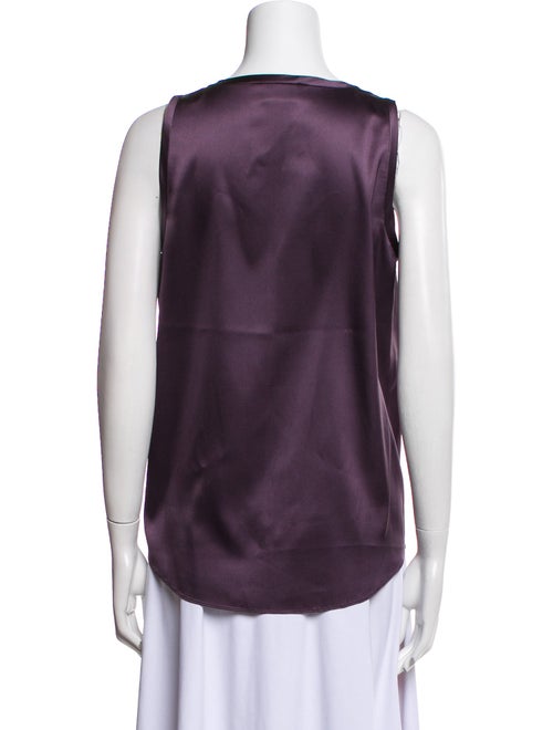 Brunello Cucinelli Silk Scoop Neck Top