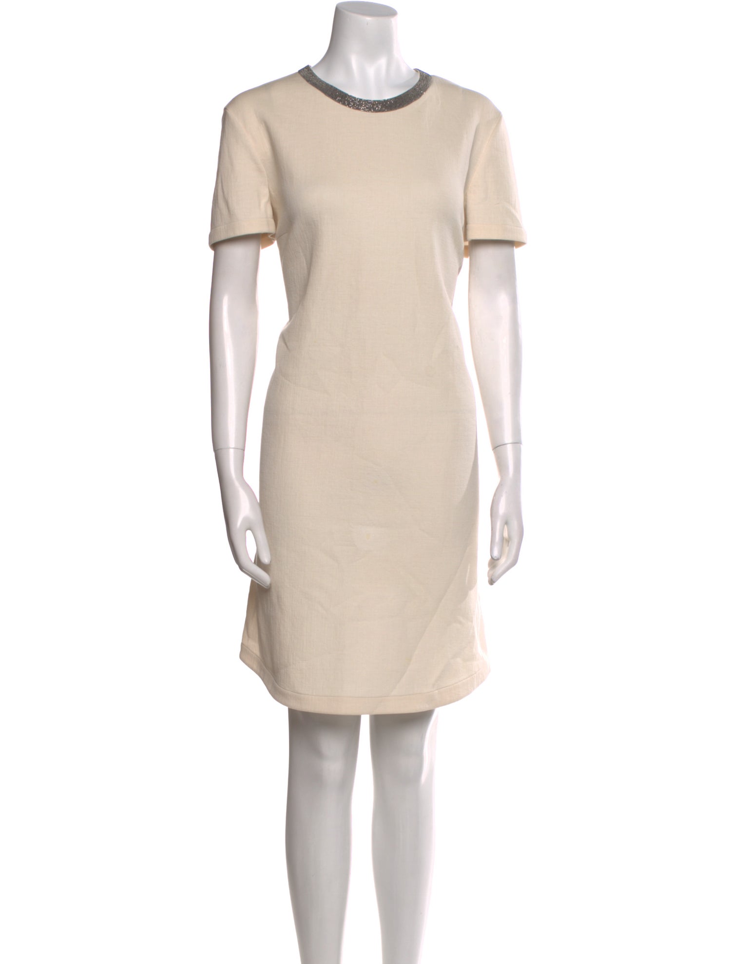 Brunello Cucinelli Crew Neck Knee-Length Dress