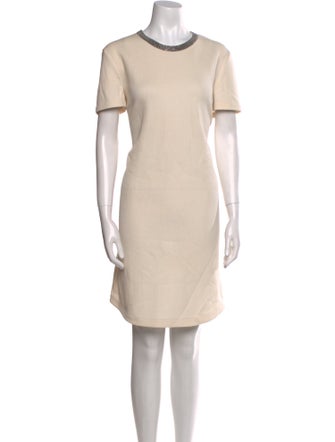 Brunello Cucinelli Crew Neck Knee-Length Dress