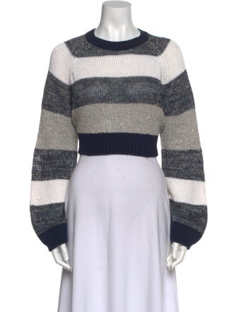 Brunello Cucinelli Virgin Wool Striped Sweater