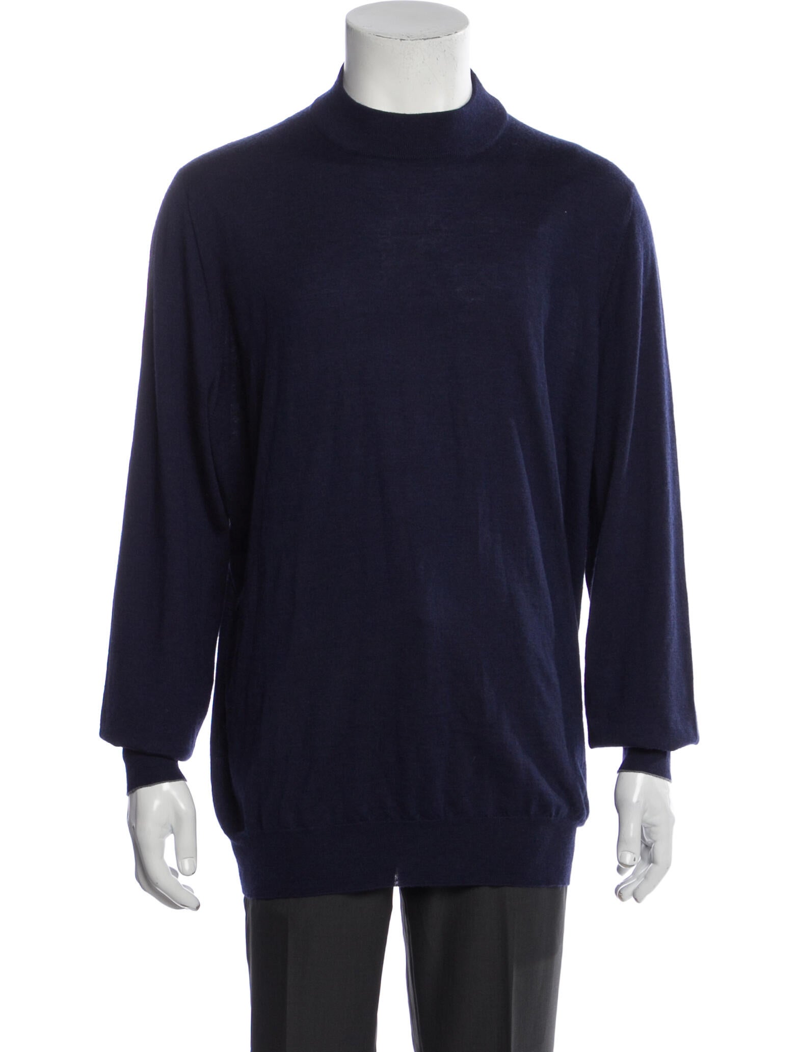 Brunello Cucinelli Virgin Wool Mock Neck Pullover