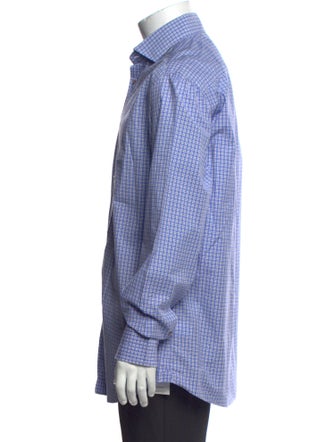 Brunello Cucinelli Plaid Print Long Sleeve Shirt