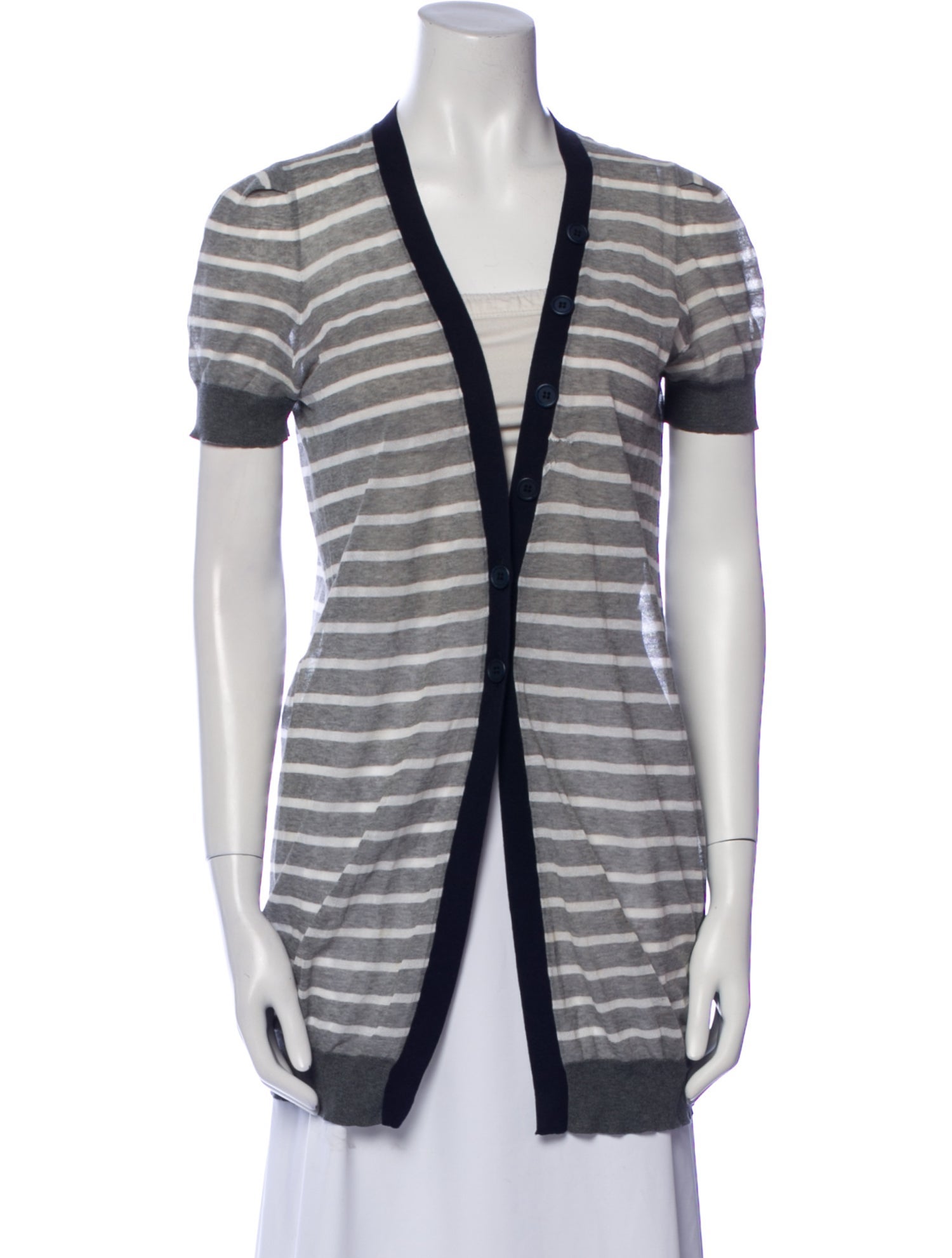 Brunello Cucinelli Striped V-Neck Tunic
