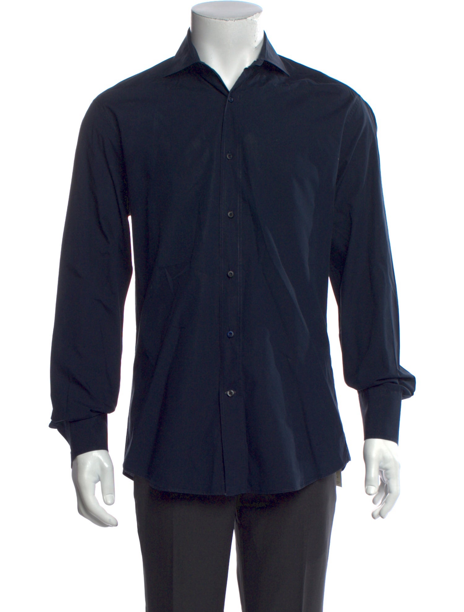 Brunello Cucinelli Striped Long Sleeve Dress Shirt