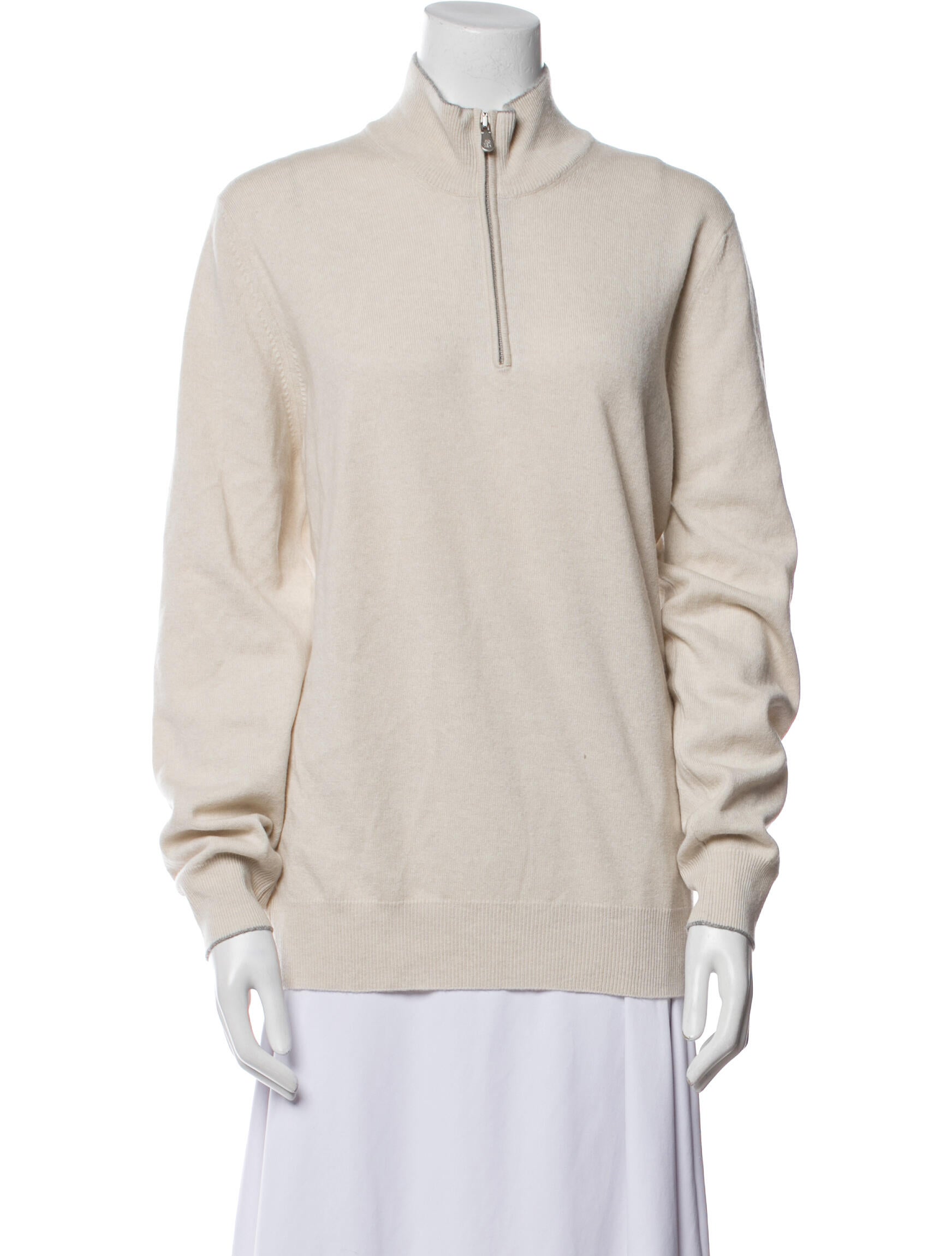 Brunello Cucinelli Cashmere Mock Neck Sweater