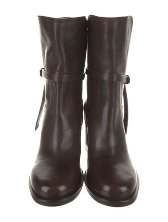 Brunello Cucinelli Monili Leather Boots