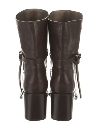 Brunello Cucinelli Monili Leather Boots