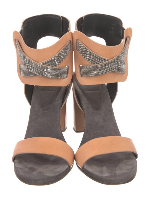 Brunello Cucinelli Monili Leather Sandals