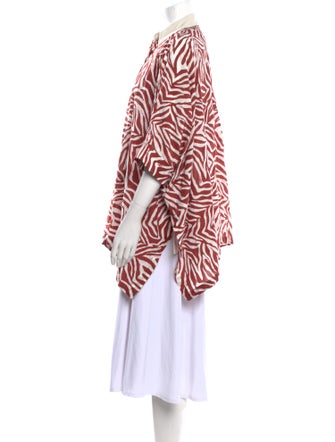 Brunello Cucinelli Printed Mock Neck Tunic