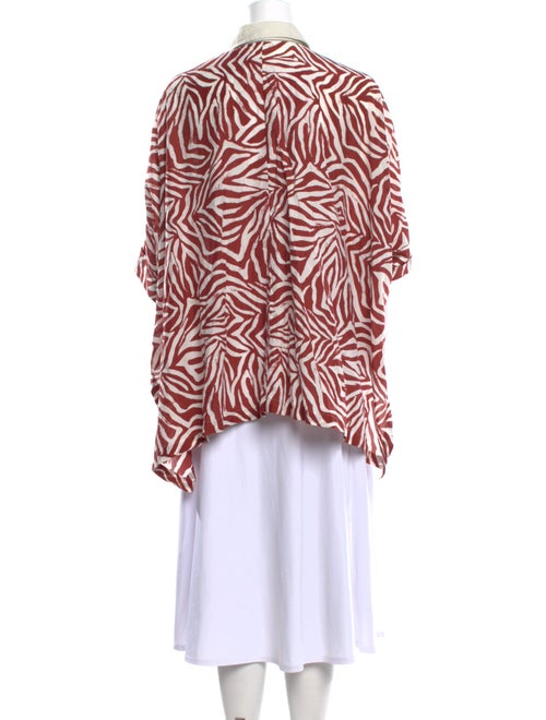 Brunello Cucinelli Printed Mock Neck Tunic