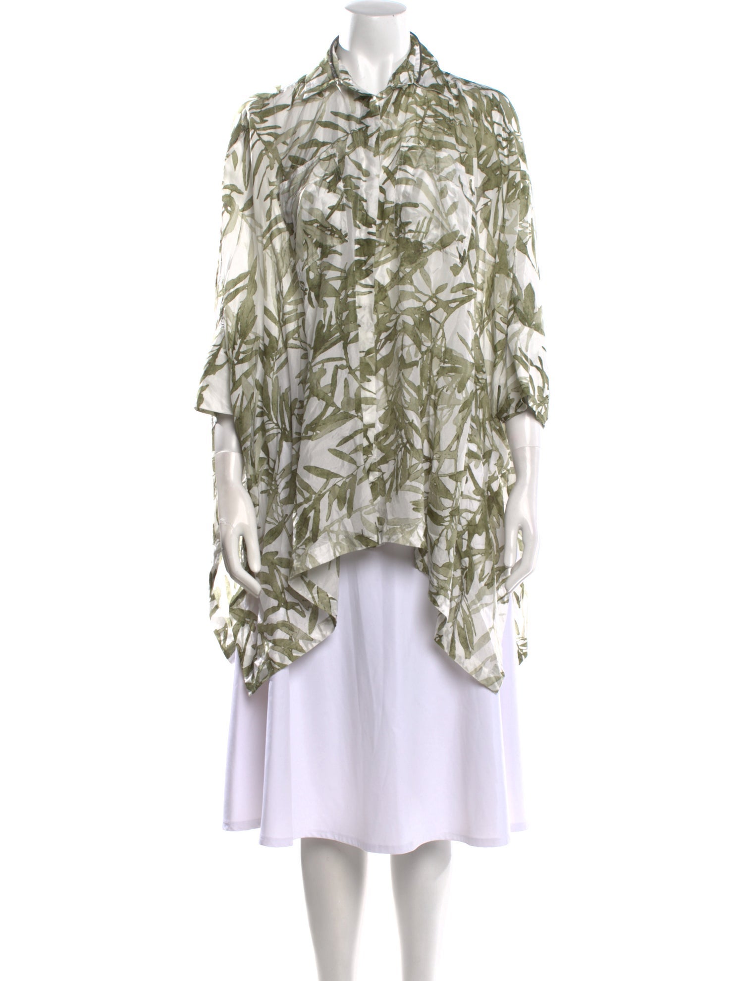 Brunello Cucinelli Silk Printed Tunic