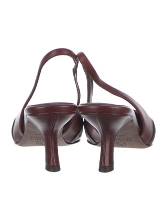 Brunello Cucinelli Leather Slingback Pumps
