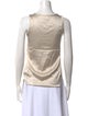 Brunello Cucinelli Silk Scoop Neck Top