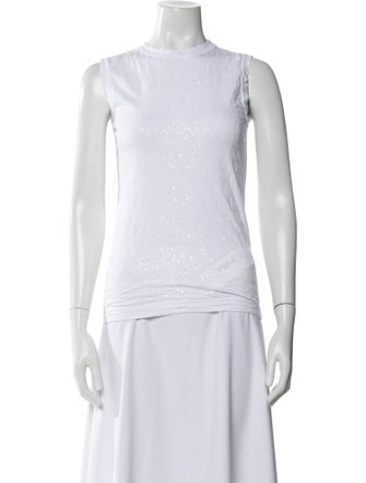 Brunello Cucinelli Crew Neck Sleeveless Top
