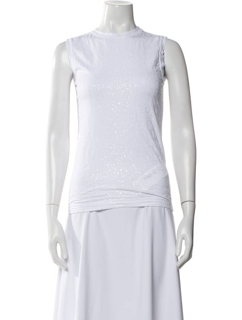 Brunello Cucinelli Crew Neck Sleeveless Top
