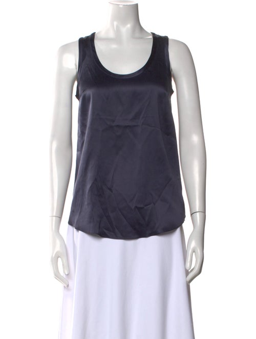 Brunello Cucinelli Silk Scoop Neck Top