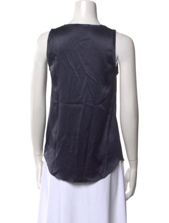 Brunello Cucinelli Silk Scoop Neck Top
