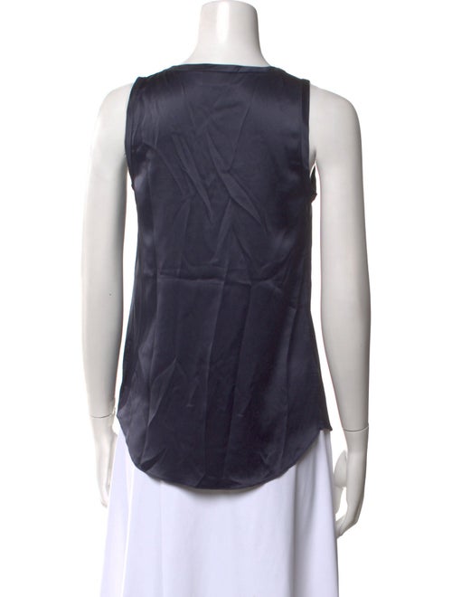 Brunello Cucinelli Silk Scoop Neck Top