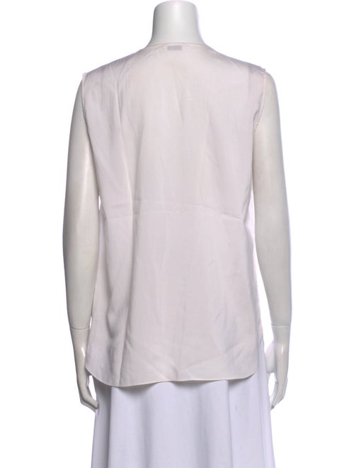 Brunello Cucinelli Silk V-Neck Top