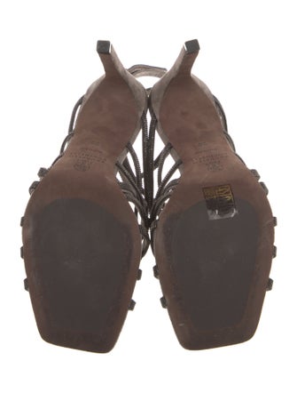 Brunello Cucinelli Monili Suede Sandals