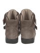 Brunello Cucinelli Suede Colorblock Pattern Wedge Sneakers