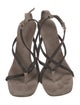 Brunello Cucinelli Leather Slingback Sandals
