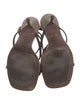 Brunello Cucinelli Leather Slingback Sandals