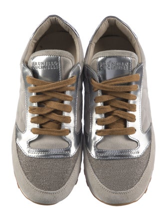 Brunello Cucinelli Monili Beaded Accents Sneakers