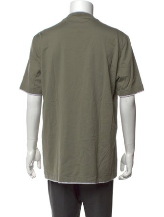 Brunello Cucinelli Mock Neck Short Sleeve T-Shirt