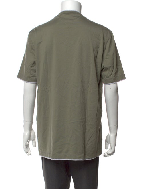 Brunello Cucinelli Mock Neck Short Sleeve T-Shirt
