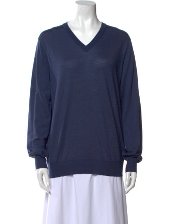 Brunello Cucinelli Virgin Wool V-Neck Sweater