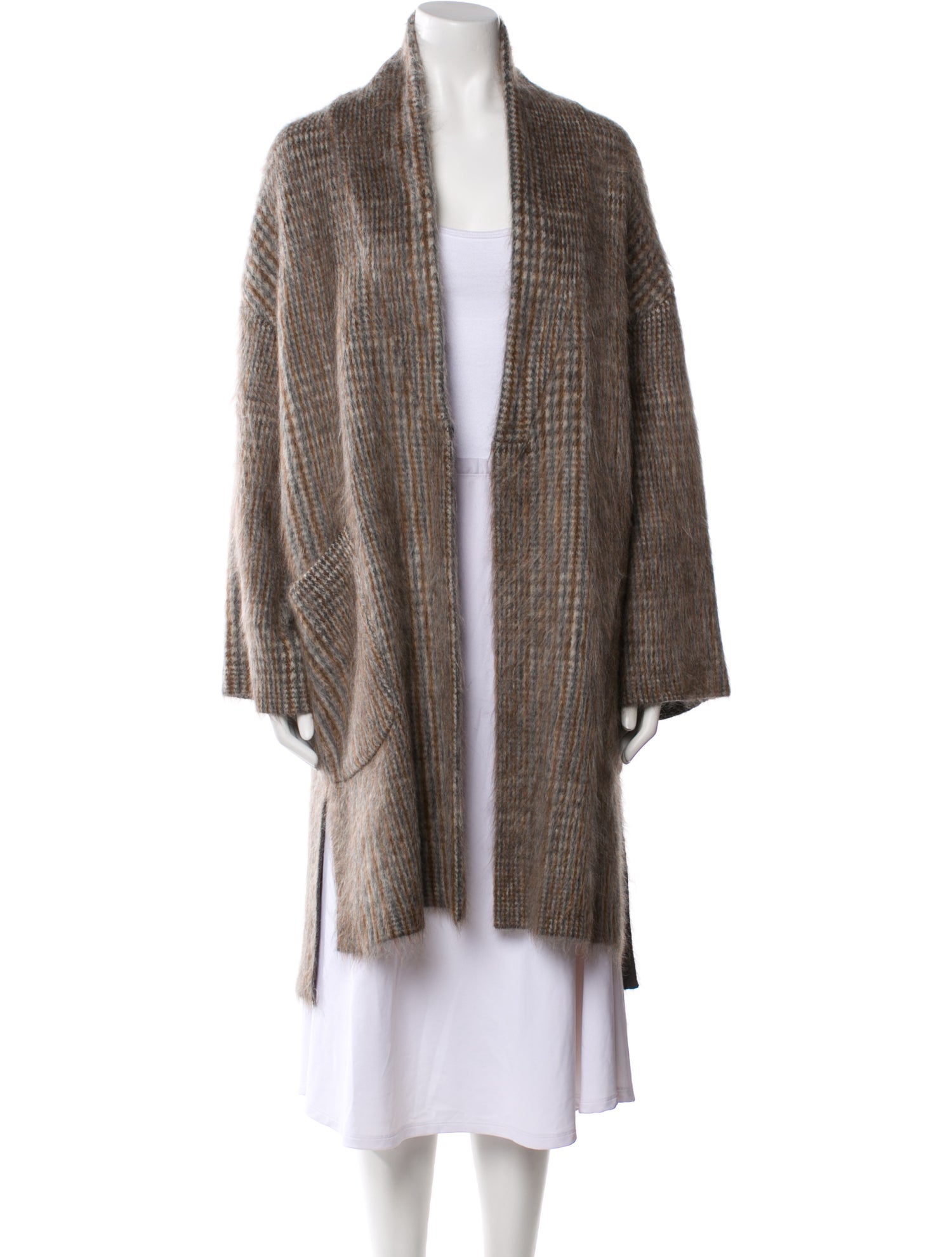 Brunello Cucinelli Cable Knit Tweed Pattern Jacket