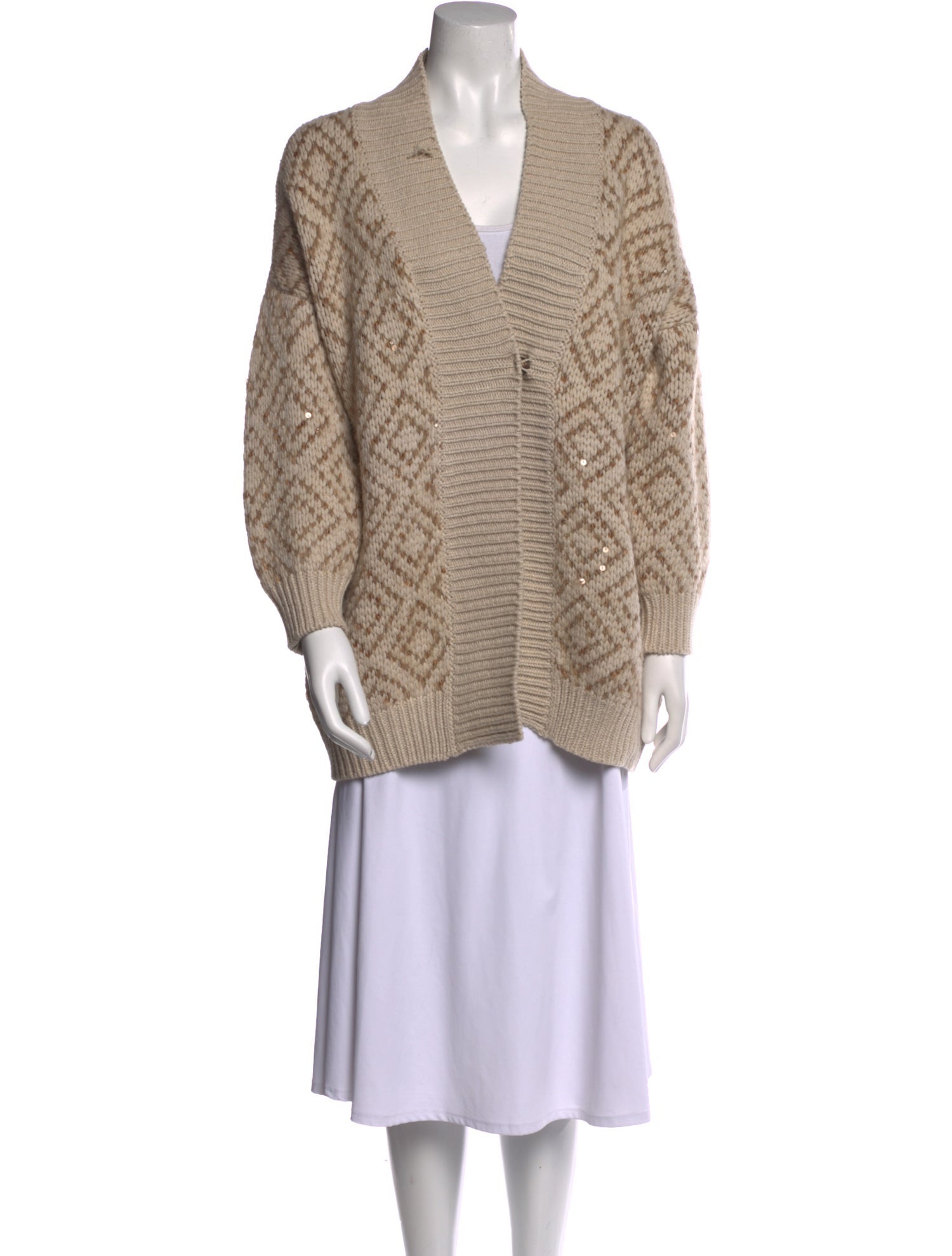 Brunello Cucinelli Virgin Wool Printed Sweater