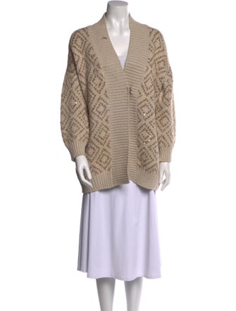 Brunello Cucinelli Virgin Wool Printed Sweater