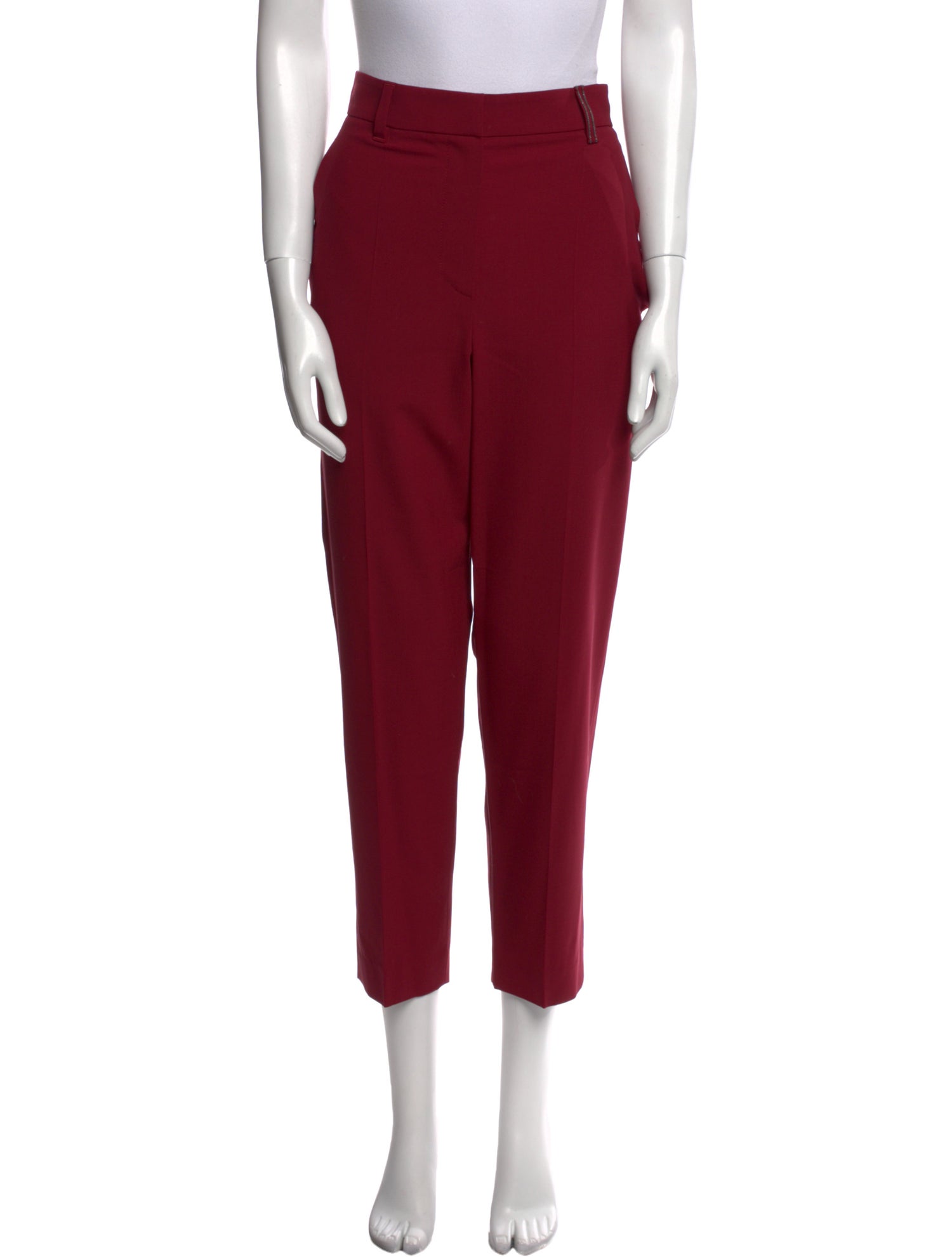 Brunello Cucinelli Virgin Wool Straight Leg Pants