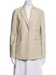 Brunello Cucinelli Linen Tweed Pattern Blazer