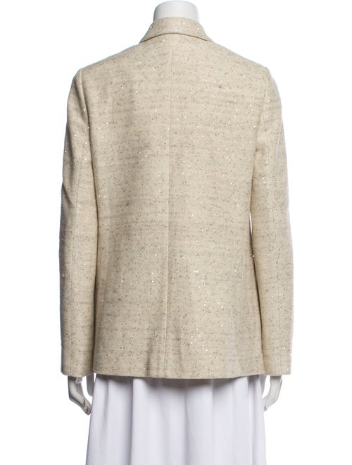 Brunello Cucinelli Linen Tweed Pattern Blazer