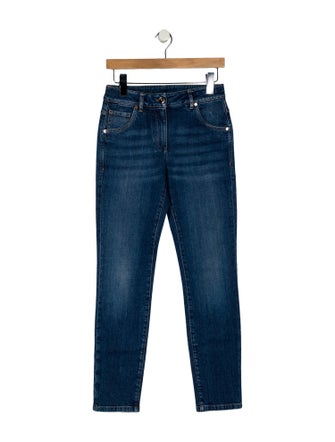 Brunello Cucinelli Mid-Rise Skinny Leg Jeans