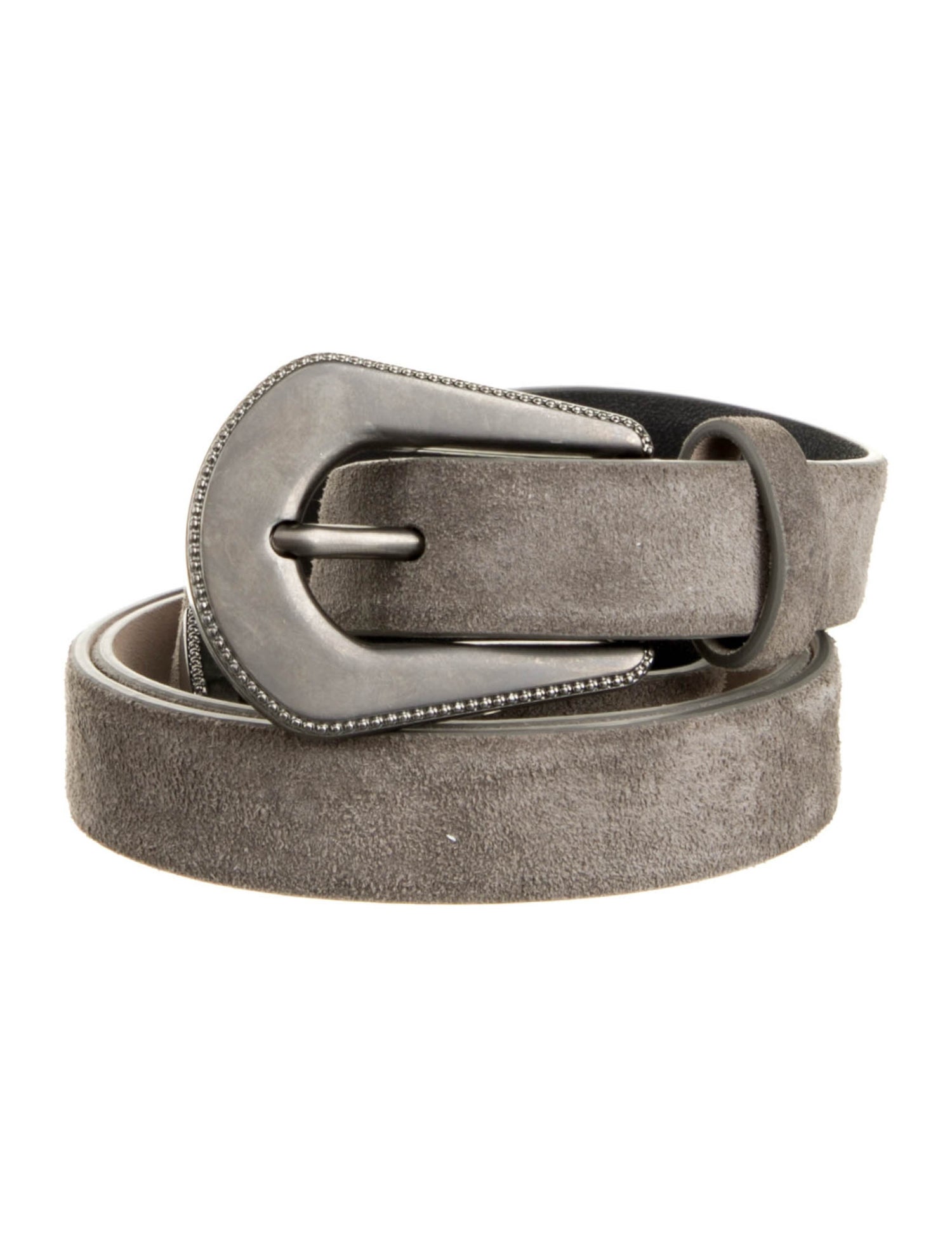 Brunello Cucinelli Skinny Suede Belt