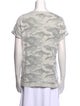 Brunello Cucinelli Camouflage Print Scoop Neck T-Shirt