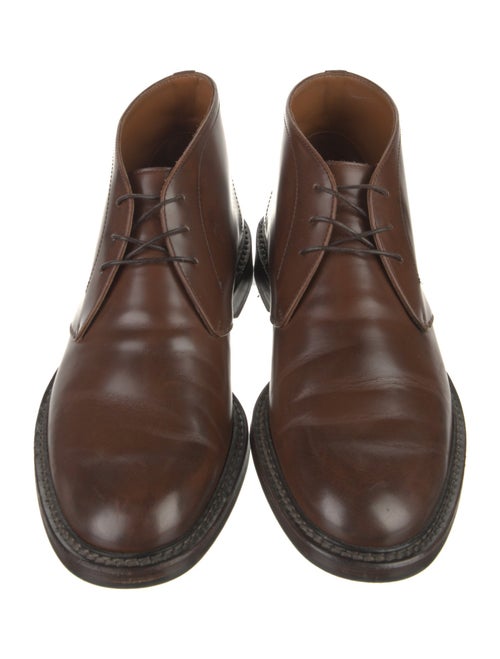 Brunello Cucinelli Leather Lace-Up Boots