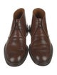 Brunello Cucinelli Leather Lace-Up Boots